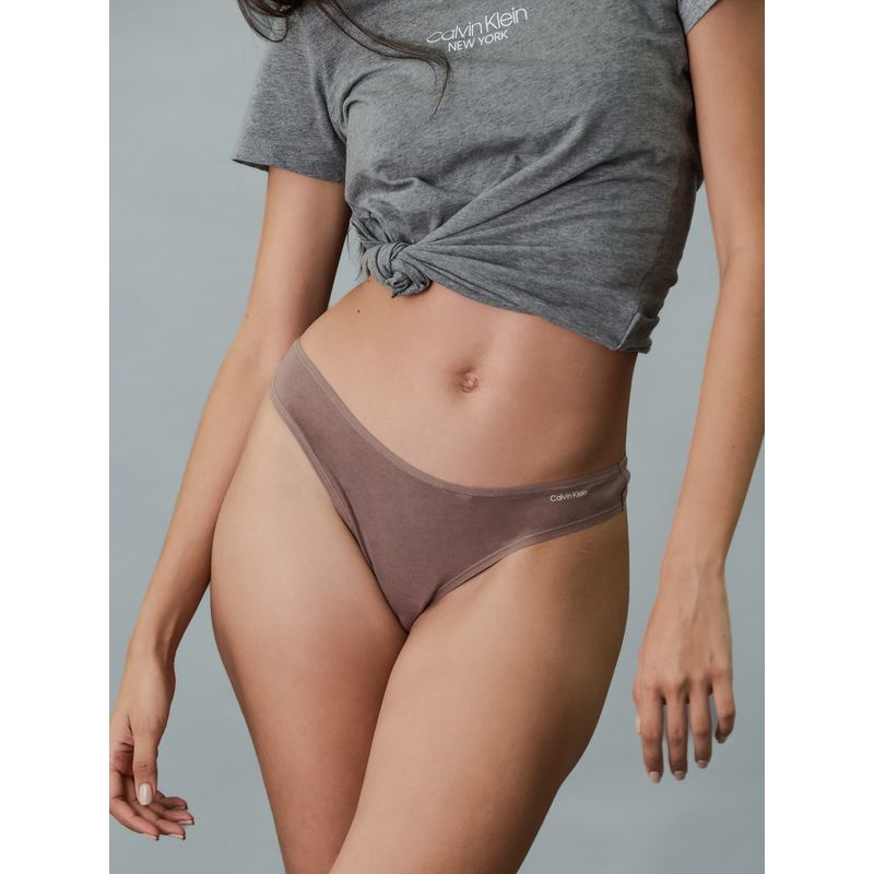 CALVIN KLEIN - Colaless Ideal Cotton Gris Calvin Klein