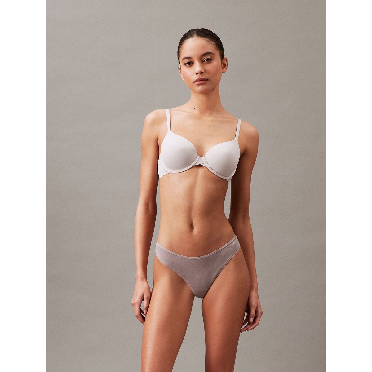 CALVIN KLEIN - Colaless Ideal Cotton Gris Calvin Klein