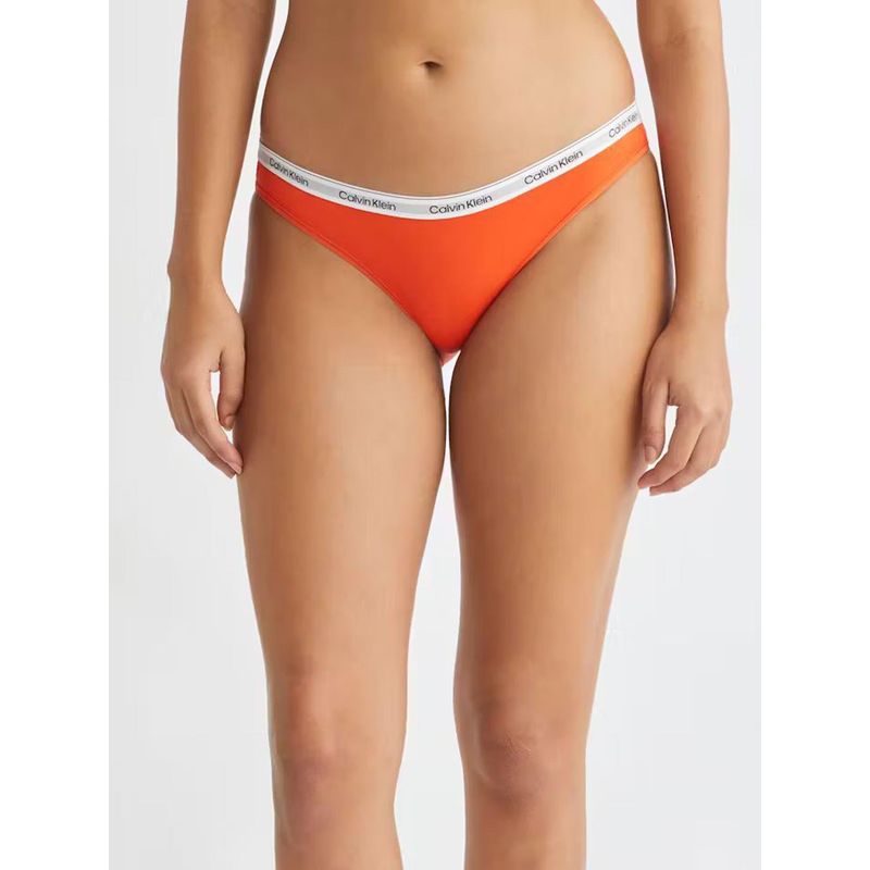 CALVIN KLEIN - Calzón Bikini Modern Logo Naranja Calvin Klein