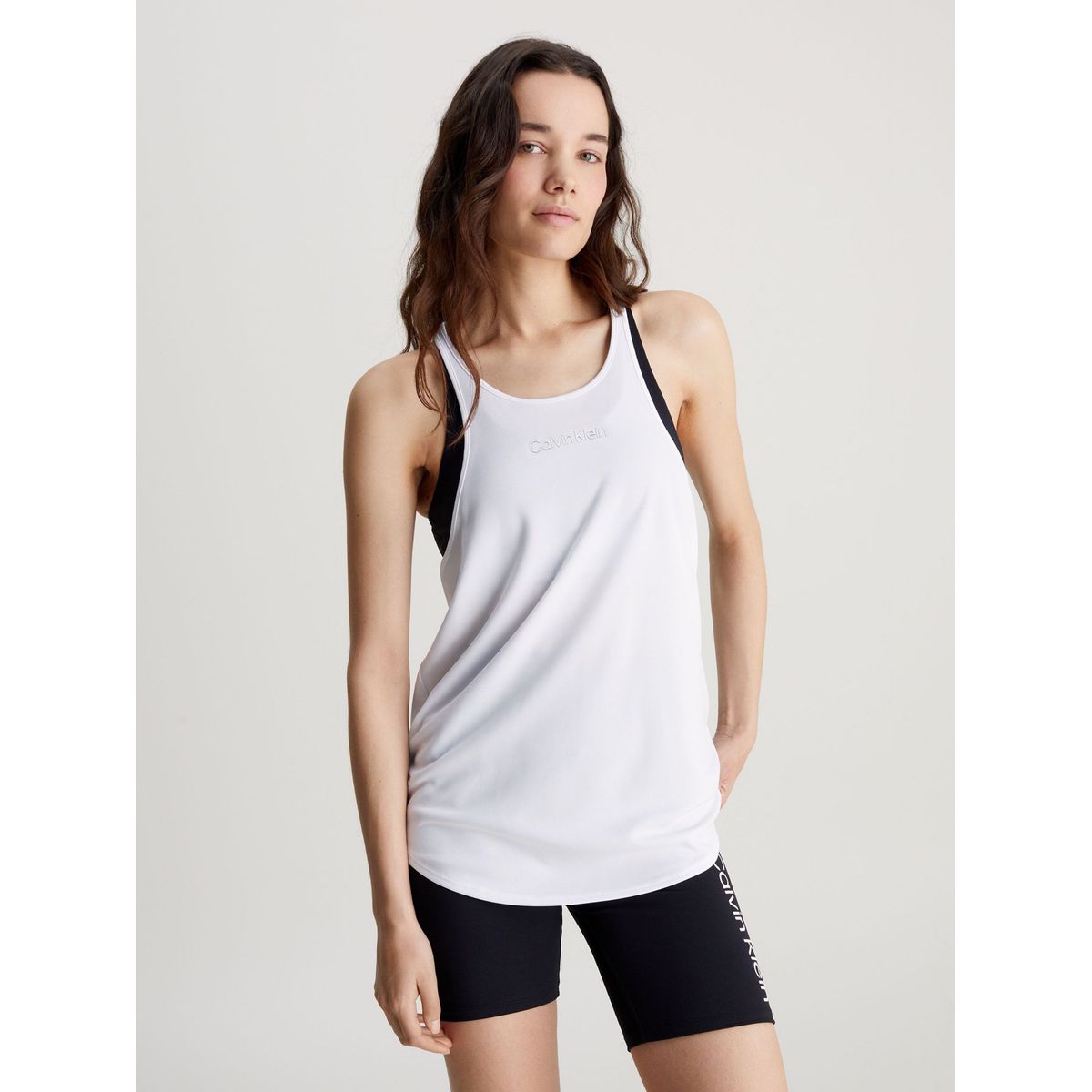 CALVIN KLEIN - Polera Essentials Blanco Calvin Klein