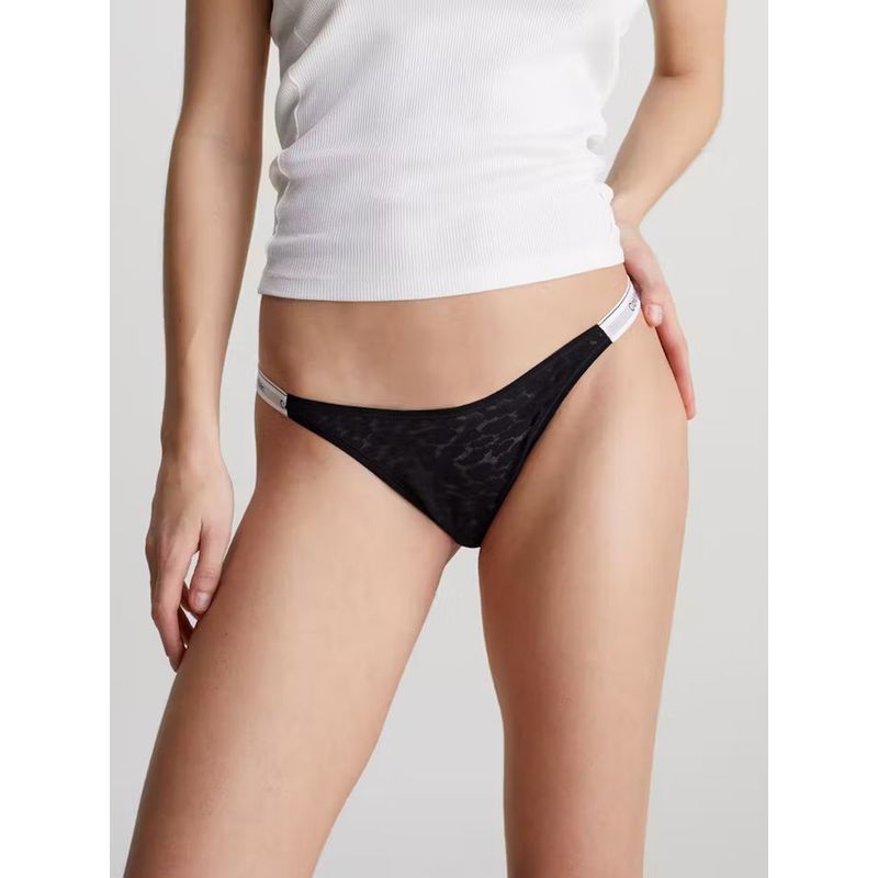 CALVIN KLEIN - Colaless Modern Logo Lace Negro Calvin Klein