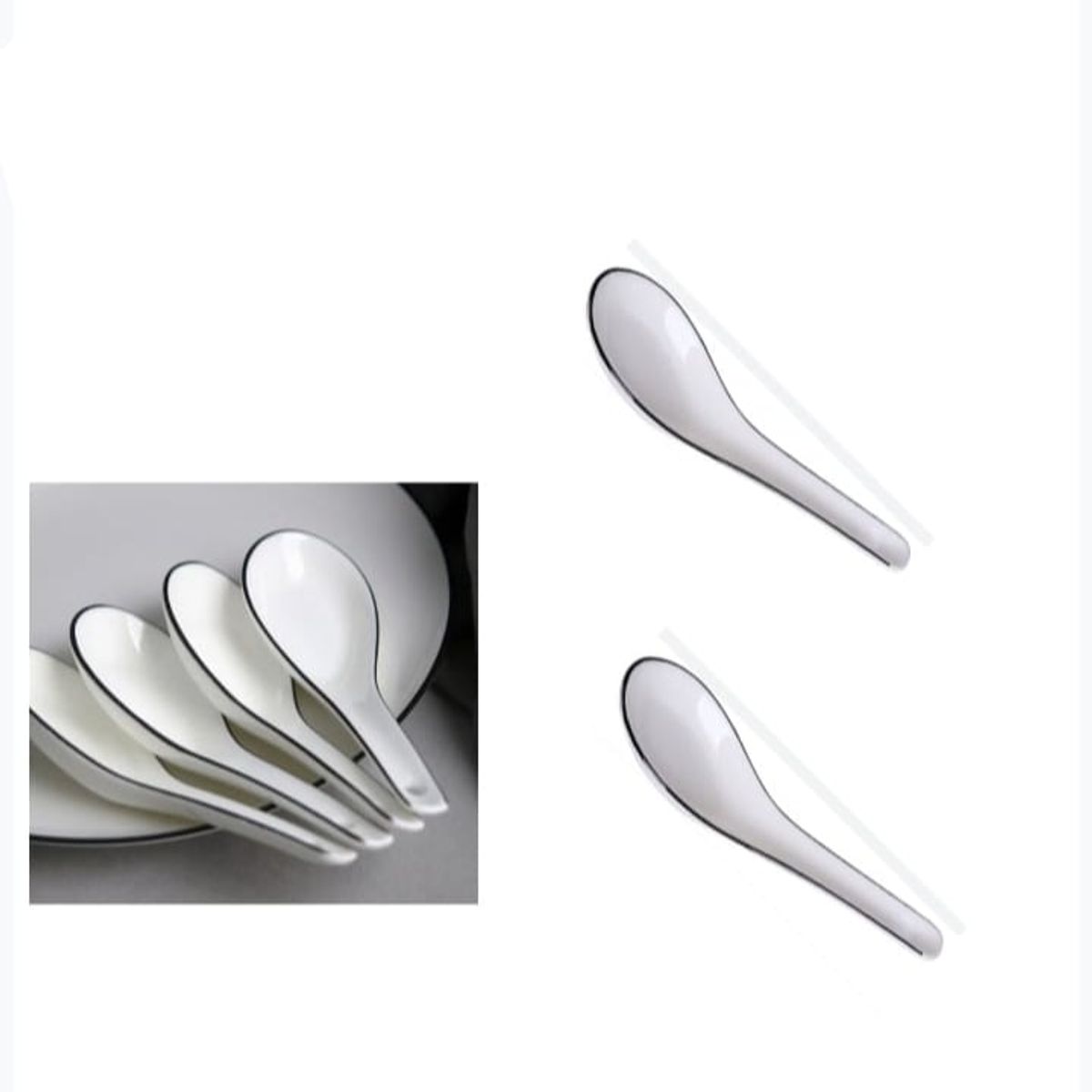 GENERICO - Cuchara Borde Negro Mesa