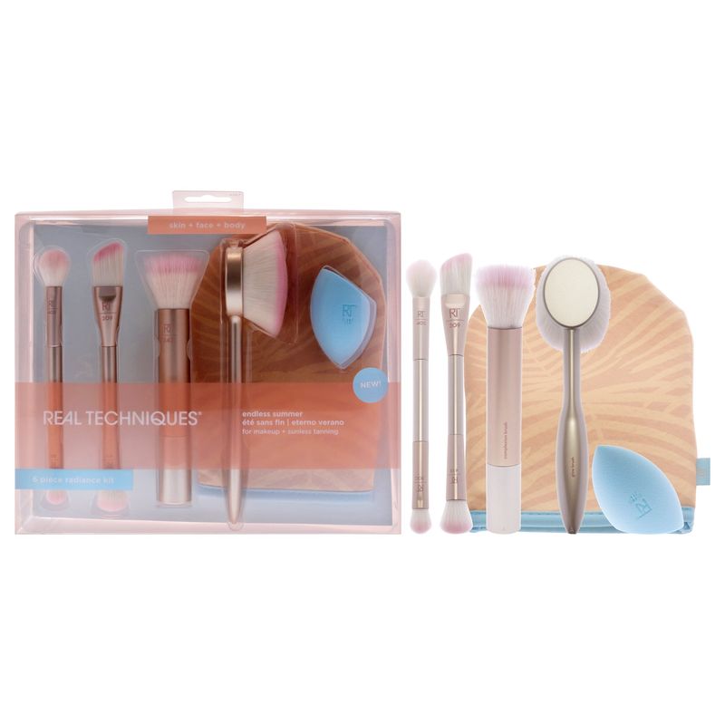 REAL TECHNIQUES - Set Brochas de Maquillaje Verano Infinito - Real Techniques