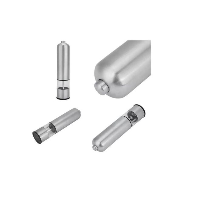 GENERICO - Molinillo Eléctrico Pimienta Sal Especias Molino Pimentero