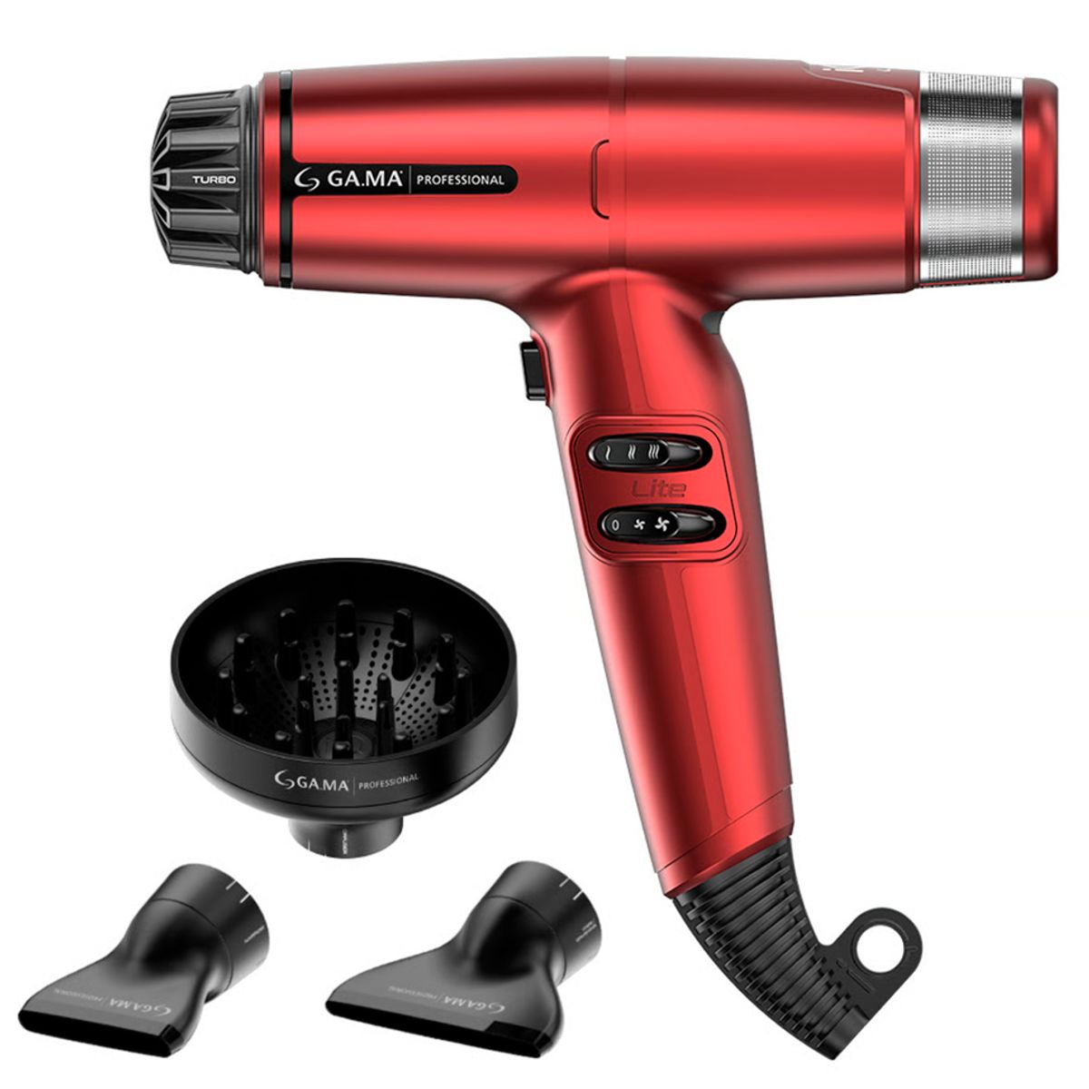 GAMA - Secador IQ Lite Max Gama Profesional Ultra Liviano Red