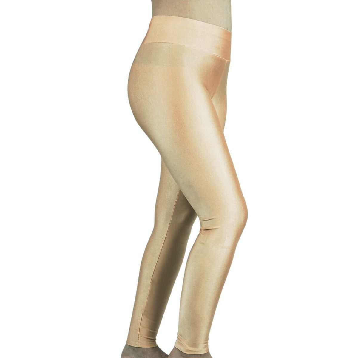 LIKE SHOP - Pack 2 Calza Lycra Brillante Dupont Mujer Tiro Alto Deportivo 548