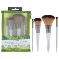 ECOTOOLS - Kit de Brochas de Estilo para Llevar 4 Piezas -