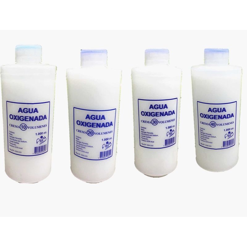 FLORA - Agua Oxidantes de Crema 1000ml Volumen 40 Flora