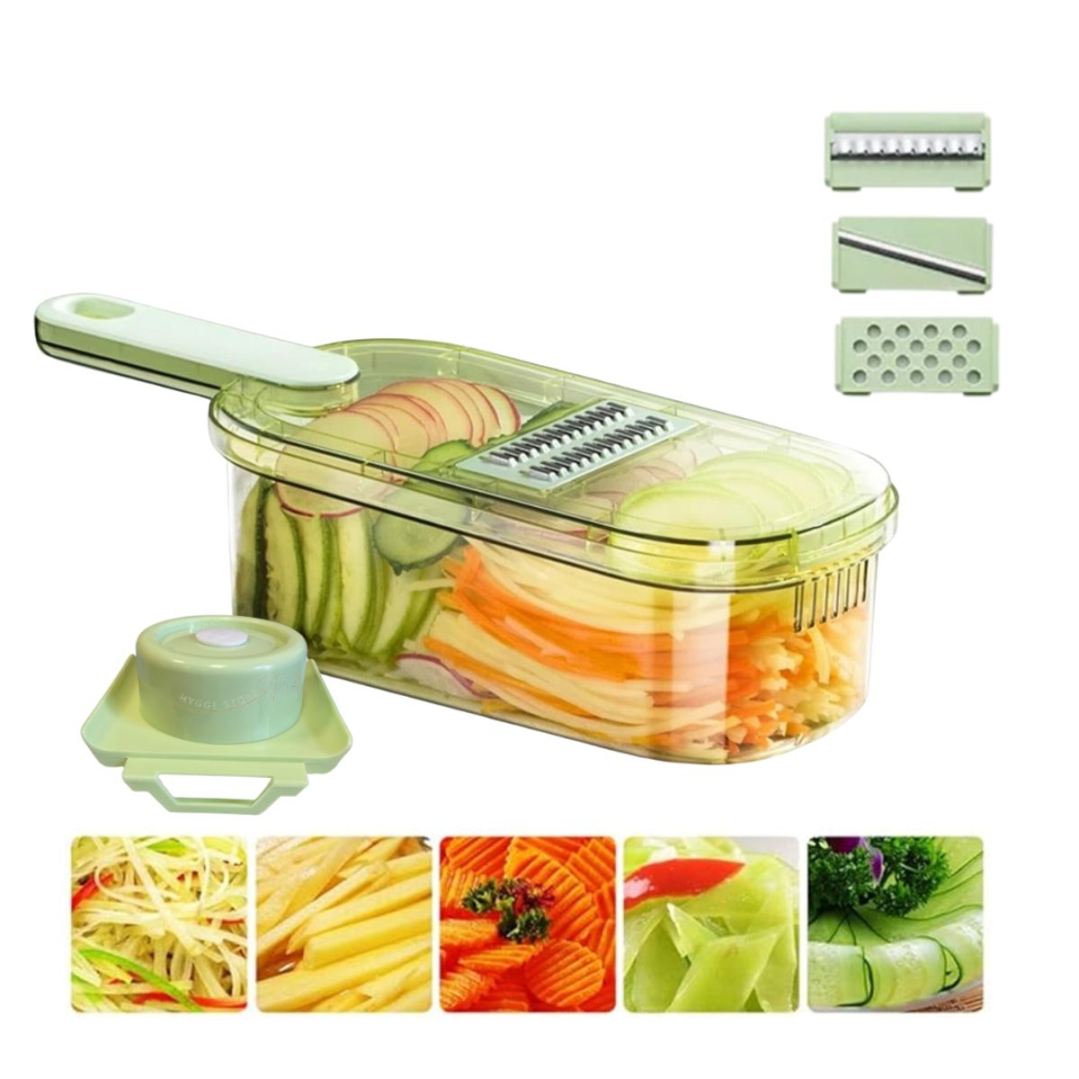 GENERICO - Cortador Rebanador 4 En 1 Verduras Multifuncional