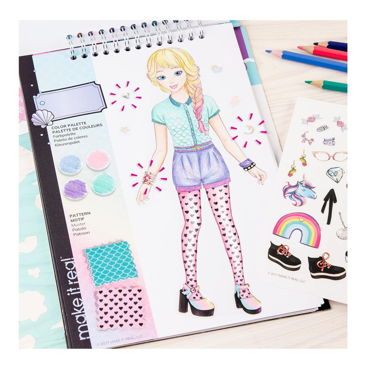 MAKE IT REAL - Libreta Cuaderno Portafolio Diseño De Modas Make It Real