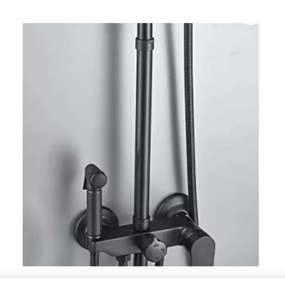 GENERICO - Extensión Para Columnas De Ducha Negra 30 Cm