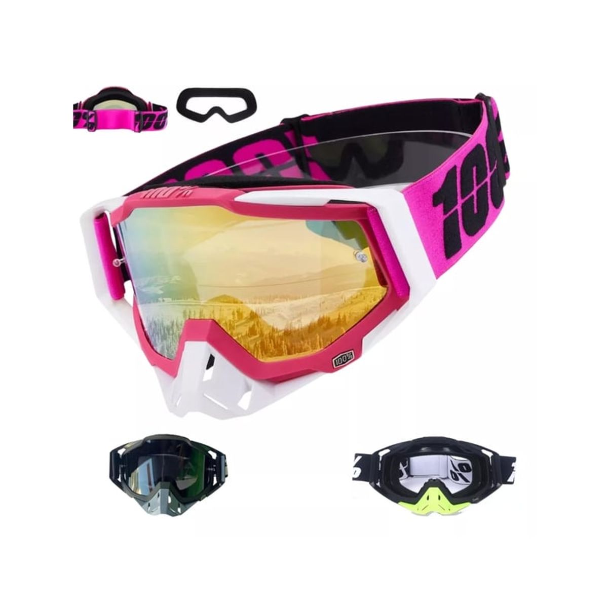 GENERICO - Antiparras Gafas Uv Motocross Scooter Moto Snowboard Norplat