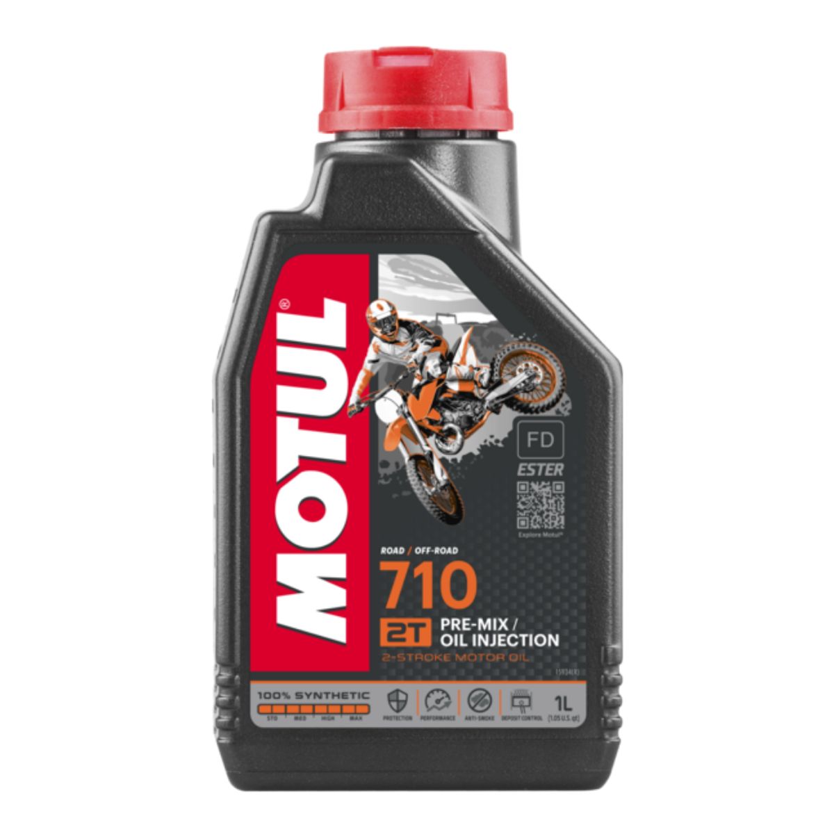 MOTUL - Aceite Para Moto 2 Tiempo Full Sintetico 710 Motul