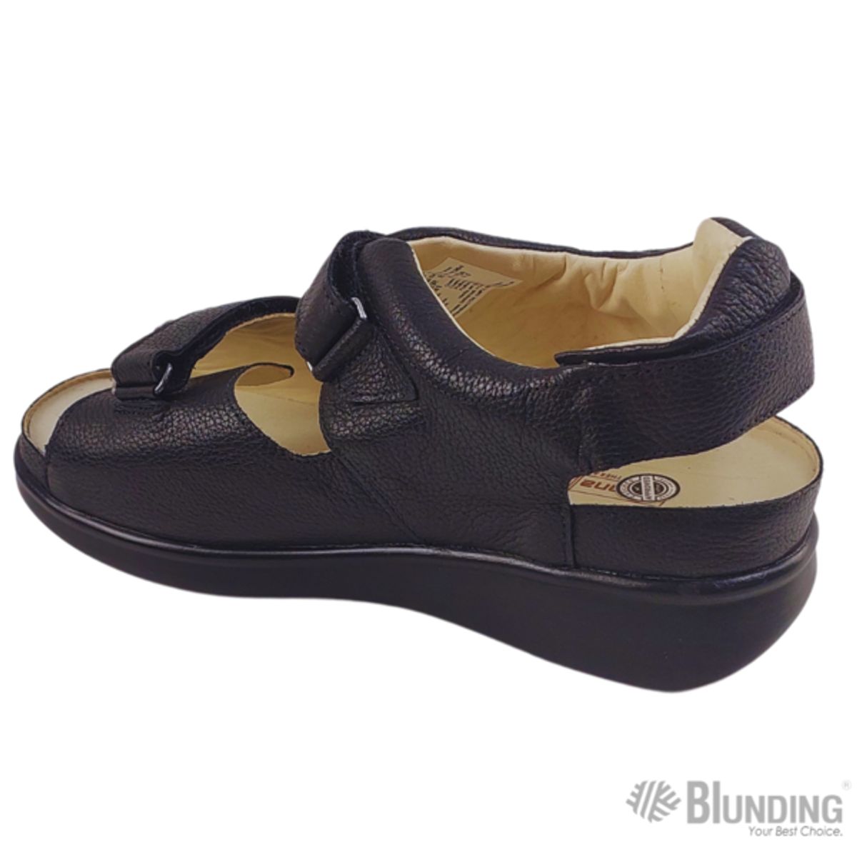 SANNABEM - Sandalia para diabetico color negro-Talla 45-Sannabem