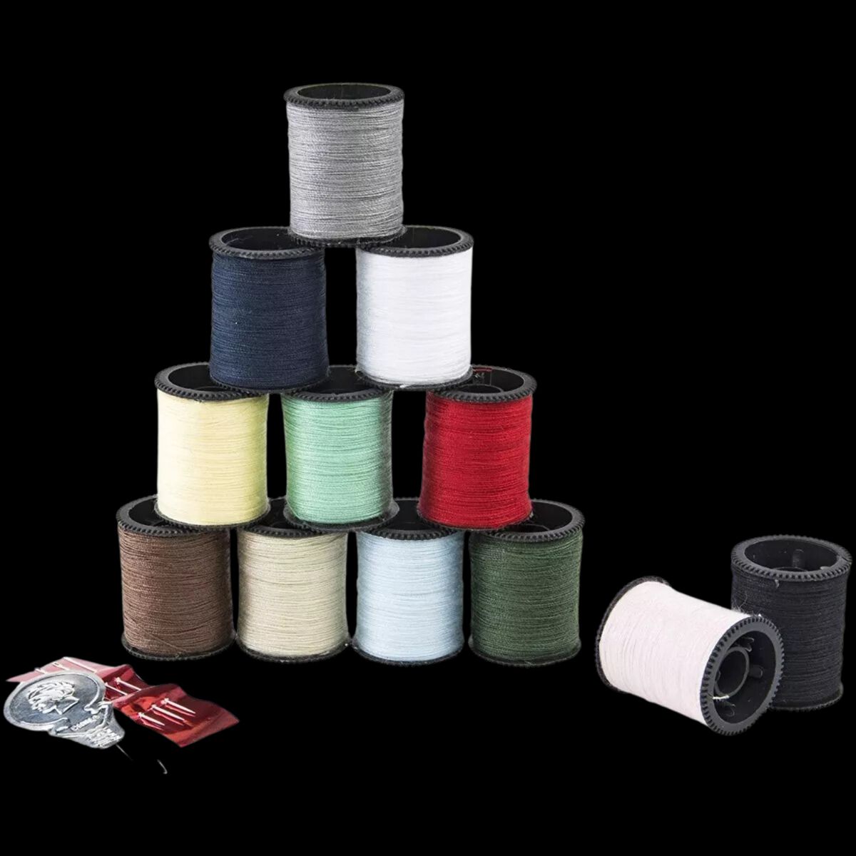 SINGER - Hilos coser Singer 12 hilos, 3 agujas y 1 enhebrador 60642