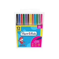 PAPER MATE - Marcadores Lavables Papermate Estuche X12 Colores Multicolor