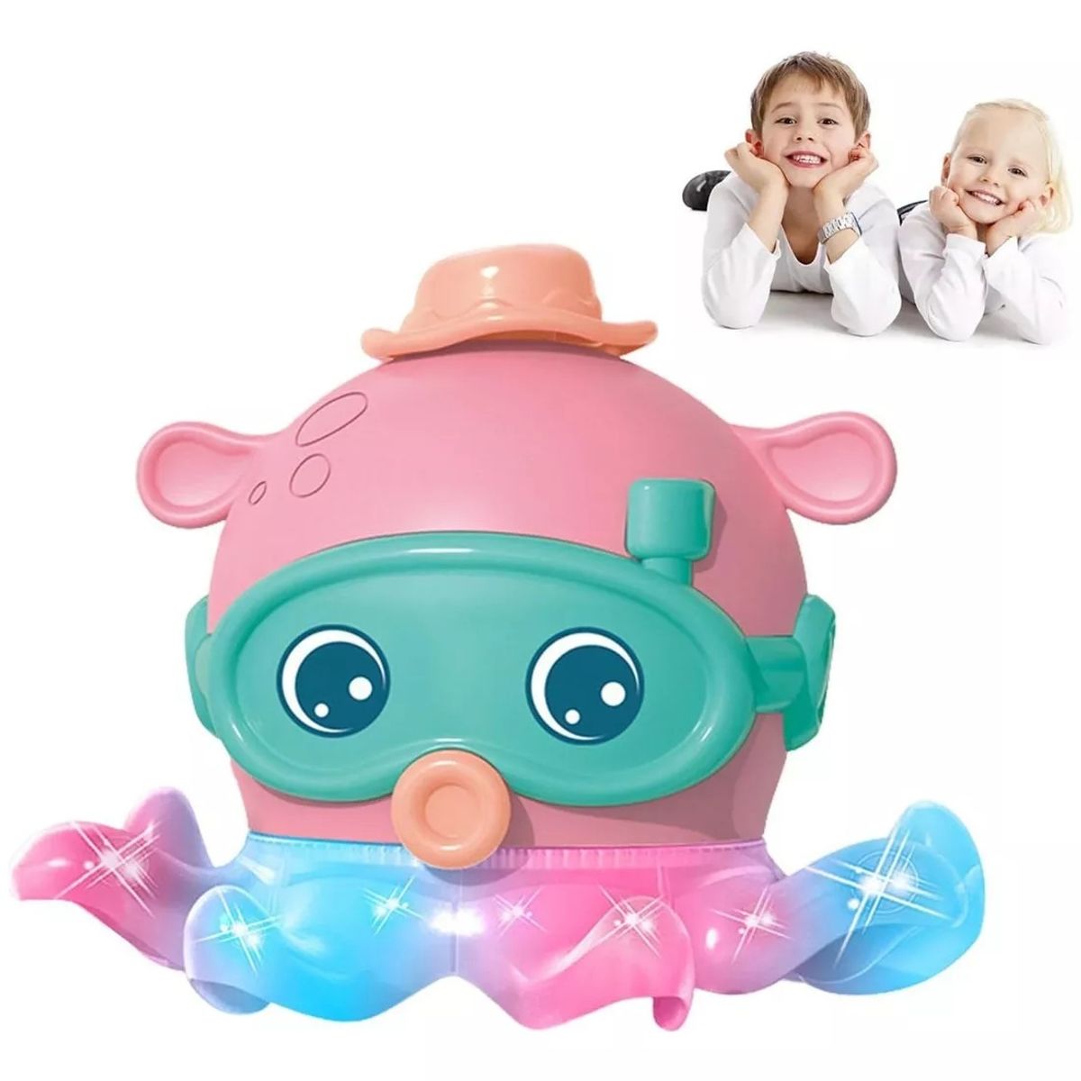 GENERICO - Juguete Sensor Movimiento Pulpo Electrico Con Música Y Luce Personaje