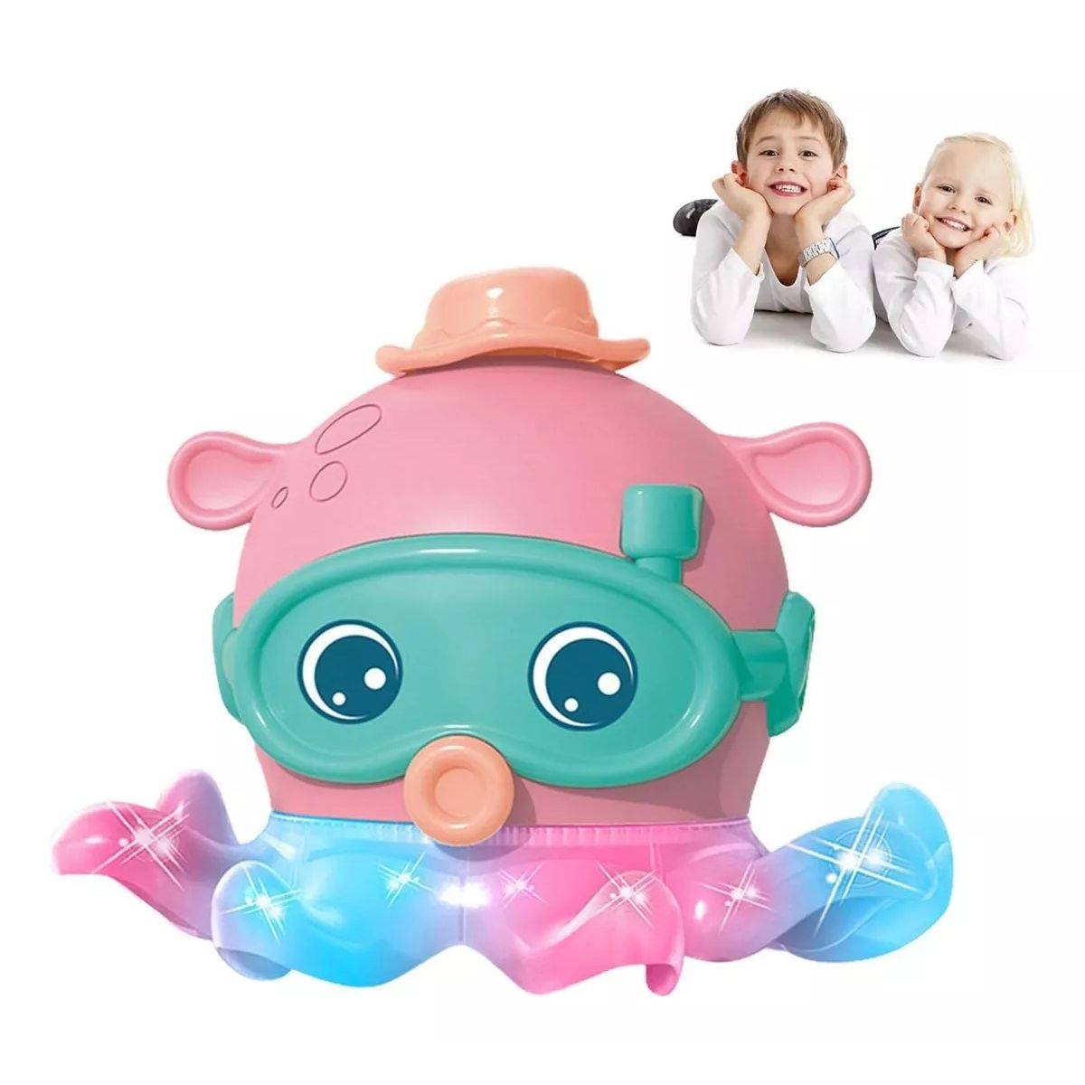 GENERICO - Juguete Sensor Movimiento Pulpo Electrico Con Música Y Luce Personaje