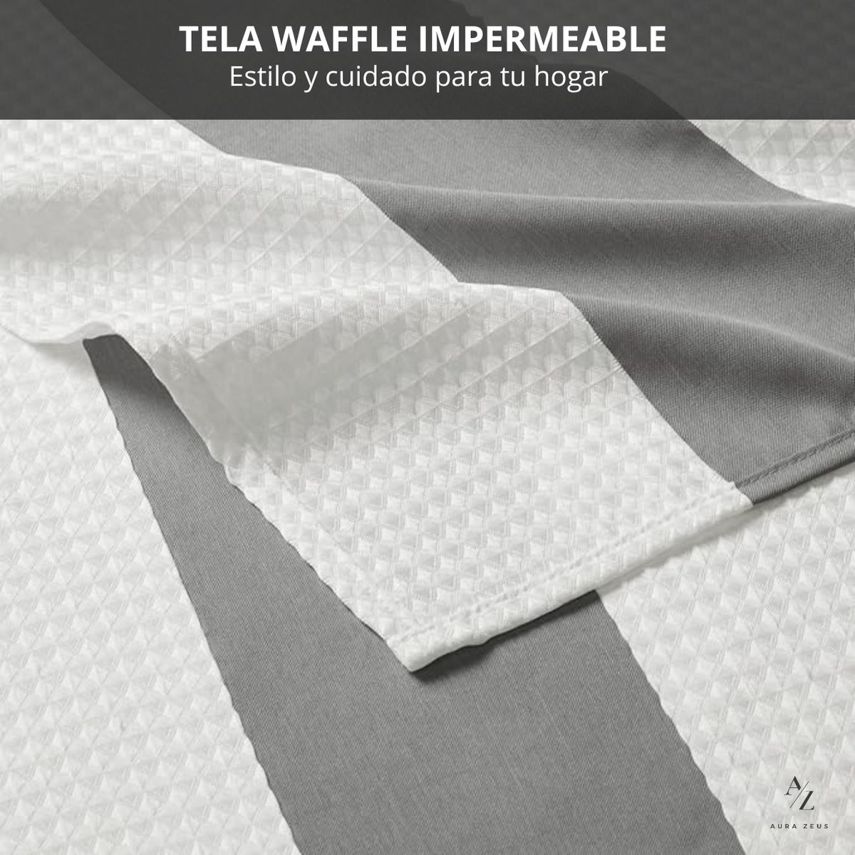 AZ AURAZEUS - Cortina De Baño Diseño Impermeable Tela Bano + 12 Ganchos Aura Zeus 200 x 180 Cm