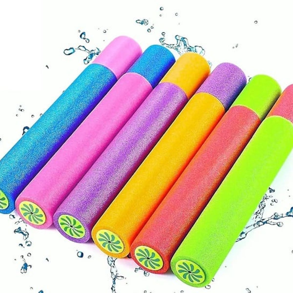 GENERICO - Set 3 Pistolas Lanza Agua Esponja Piscina Verano Juego 45cm