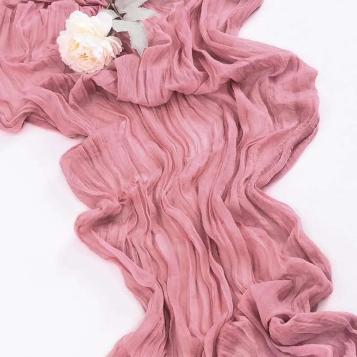 AZ AURAZEUS - Camino De Mesas Gasa Rectangular Mantel Centro Tela 300 x 90 Cm Az