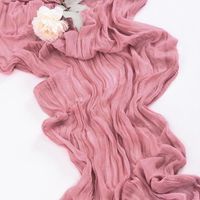 Camino De Mesas Gasa Rectangular Mantel Centro Tela 300 x 90 Cm Az