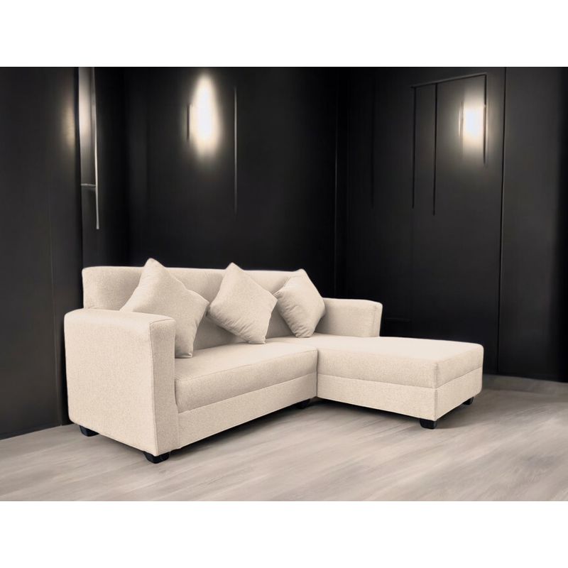 GENERICO - Sofá L Sevilla Tela Beige