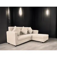 GENERICO - Sofá L Sevilla Tela Beige