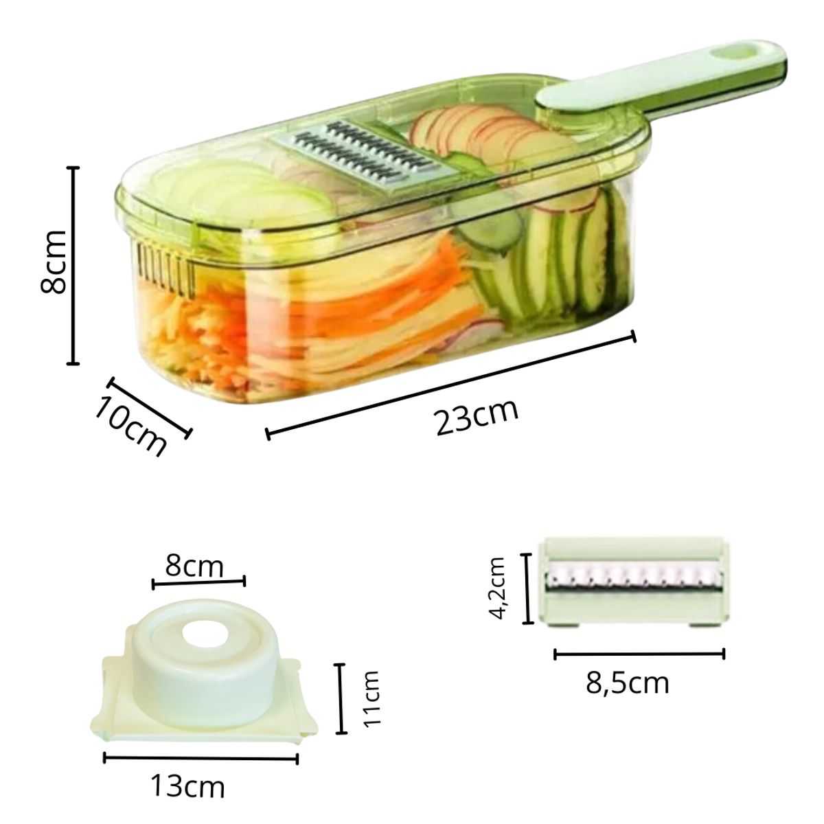 GENERICO - Cortador de Verduras 4 En 1 Mulfuncional