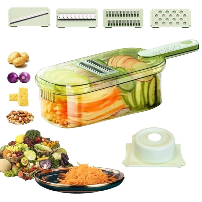 GENERICO - Picadora Ralladores Cortador De Verduras Fruta Manual