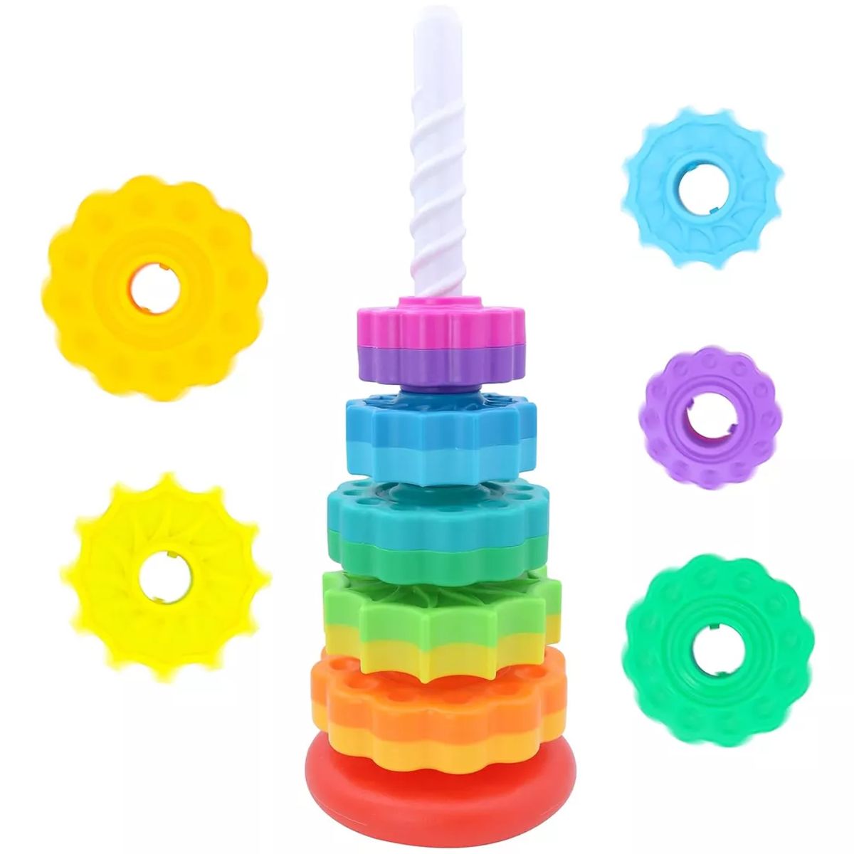 GENERICO - Torre Giratoria Arcoiris Motricidad Coordinación