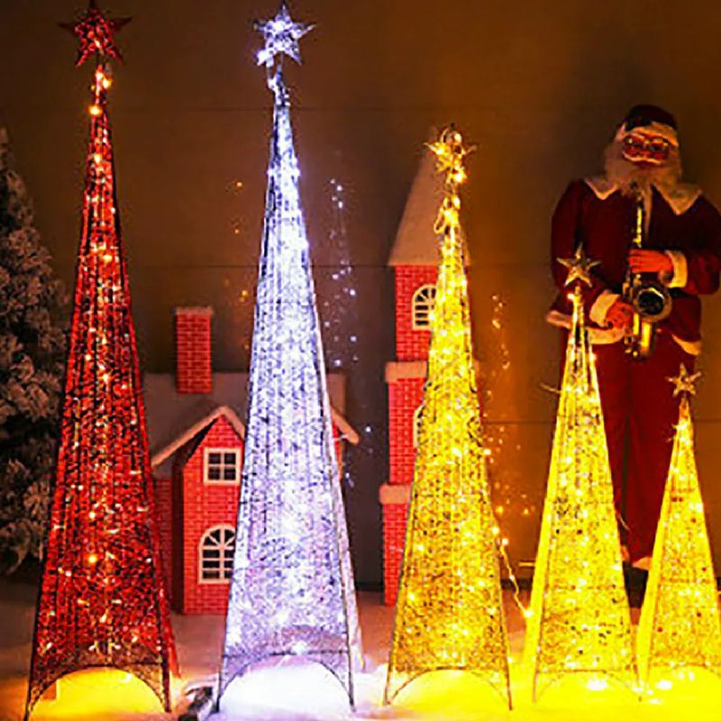GENERICO - Arbol Navidad Glitter 180cm Color Rojo