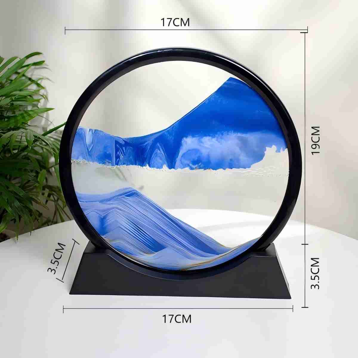 GENERICO - 3D Azul Deep Sea Sand Scene Moving Sand Painting Regalo Relajante