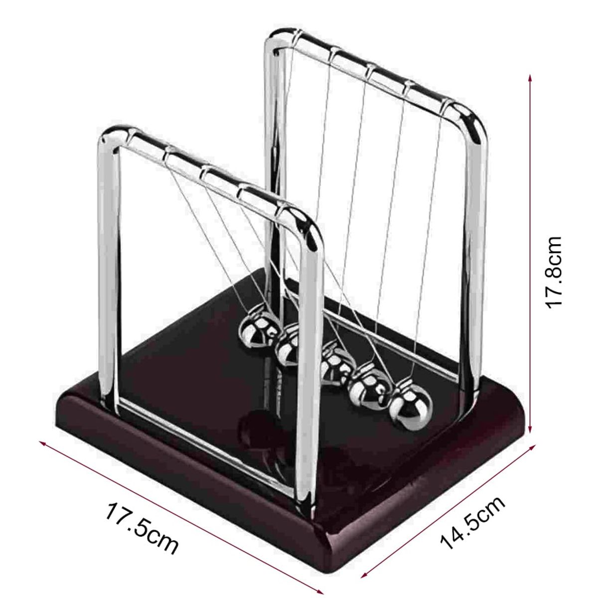 GENERICO - Rojo Bola Newton Decoración De Mesa Regalo Divertido Antiestrés