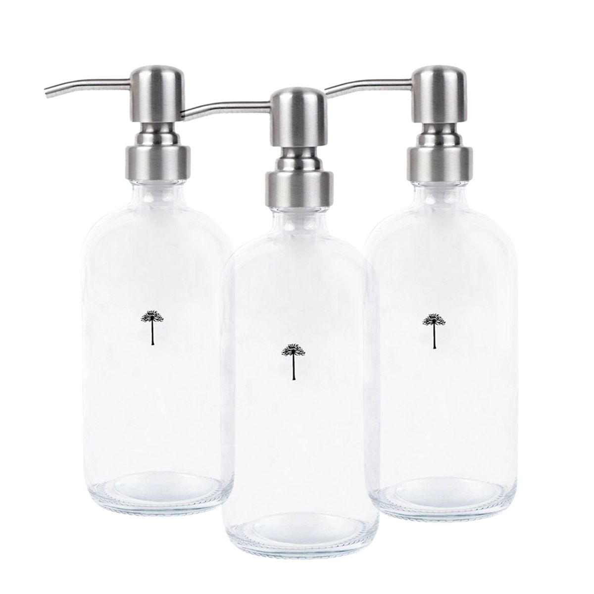 CASA NATIVA - Pack Triple Dispensadores Transparentes Lavalozas