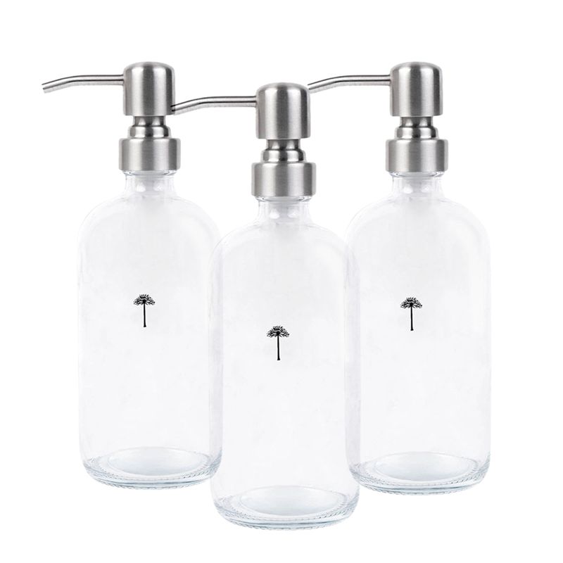 CASA NATIVA - Pack Triple Dispensadores Transparentes Lavalozas