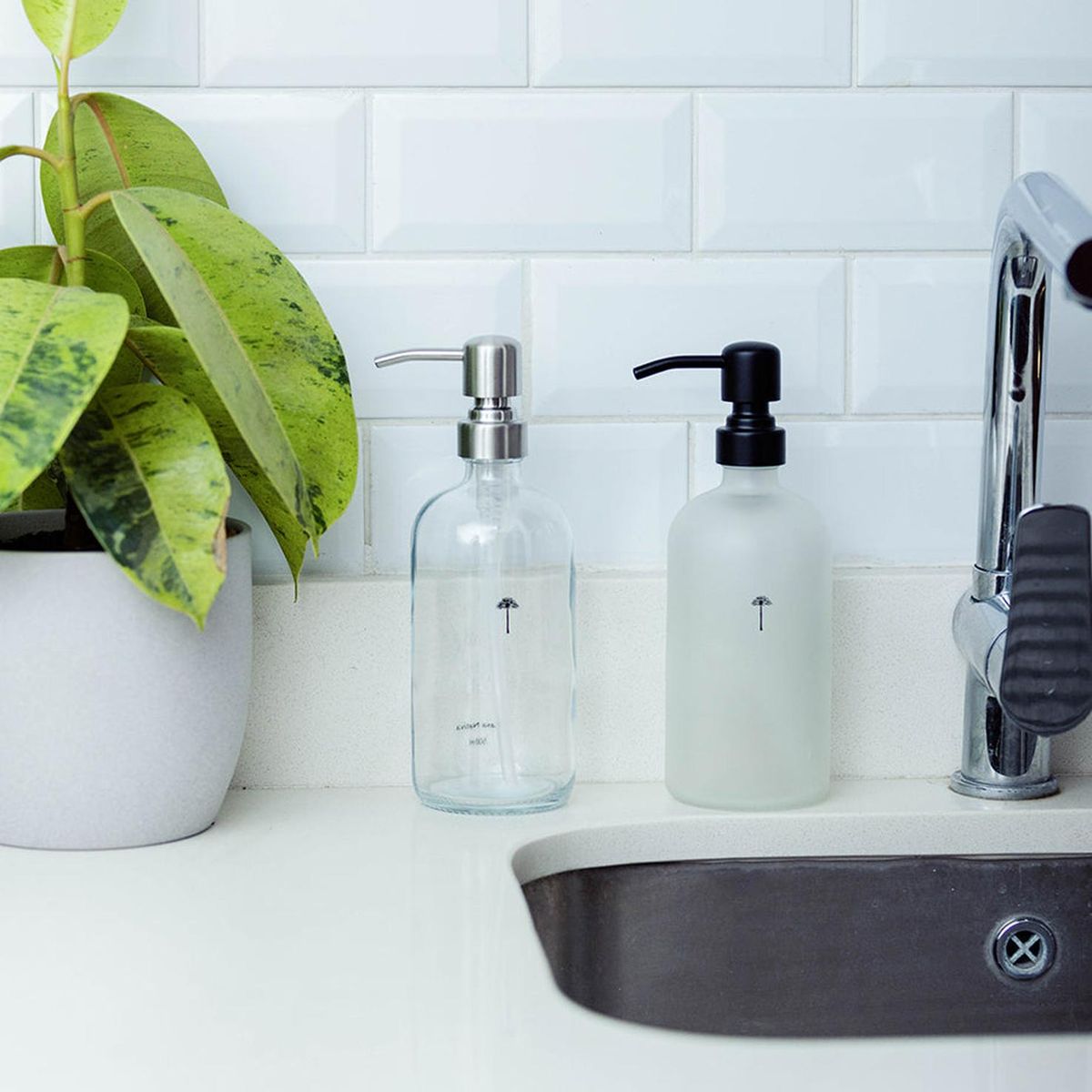 CASA NATIVA - Pack Triple Dispensadores Transparentes Lavalozas