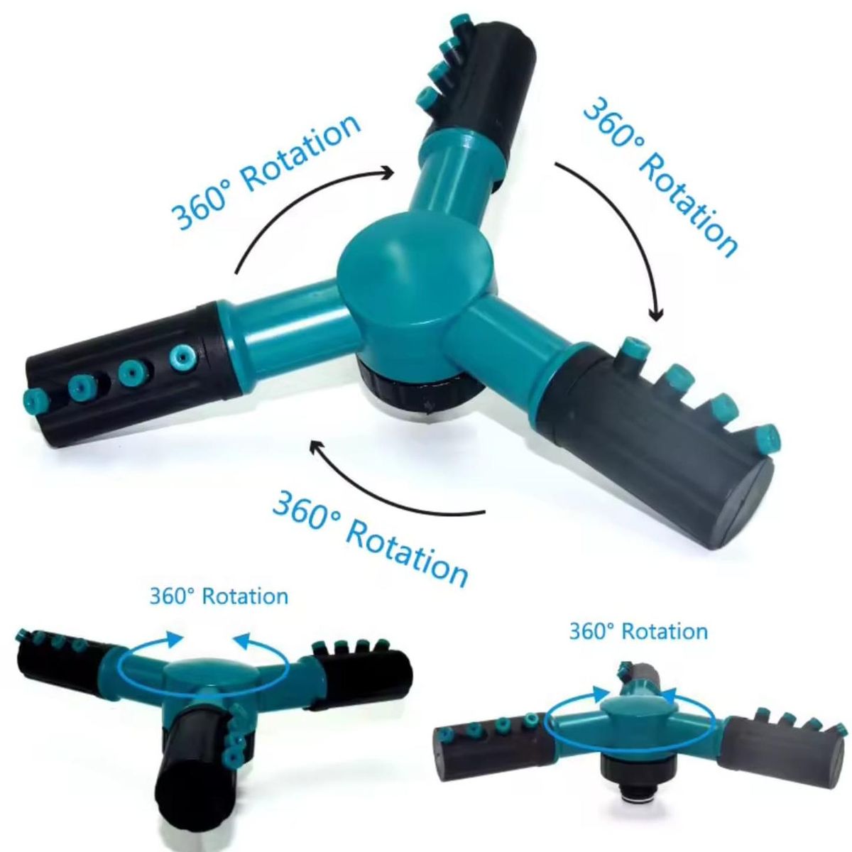 GENERICO - Aspersor Para Riego De Jardín Giratorio Automático