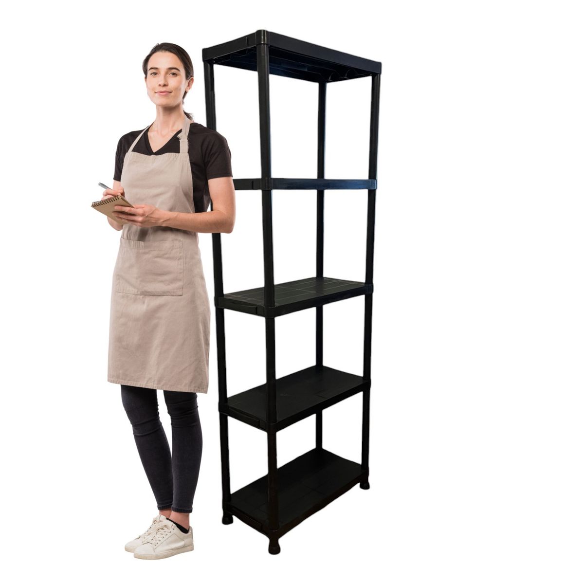 PROCHEF - Estante Plastico 60x30x174 cm. 5 Bandejas removibles