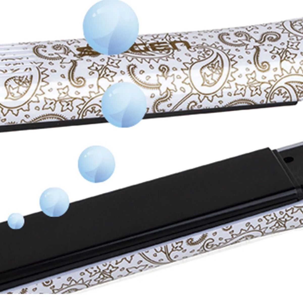 SIEGEN - Plancha de Cabello Siegen 2en1 AlisaOnd Nano Silver SG3520D15