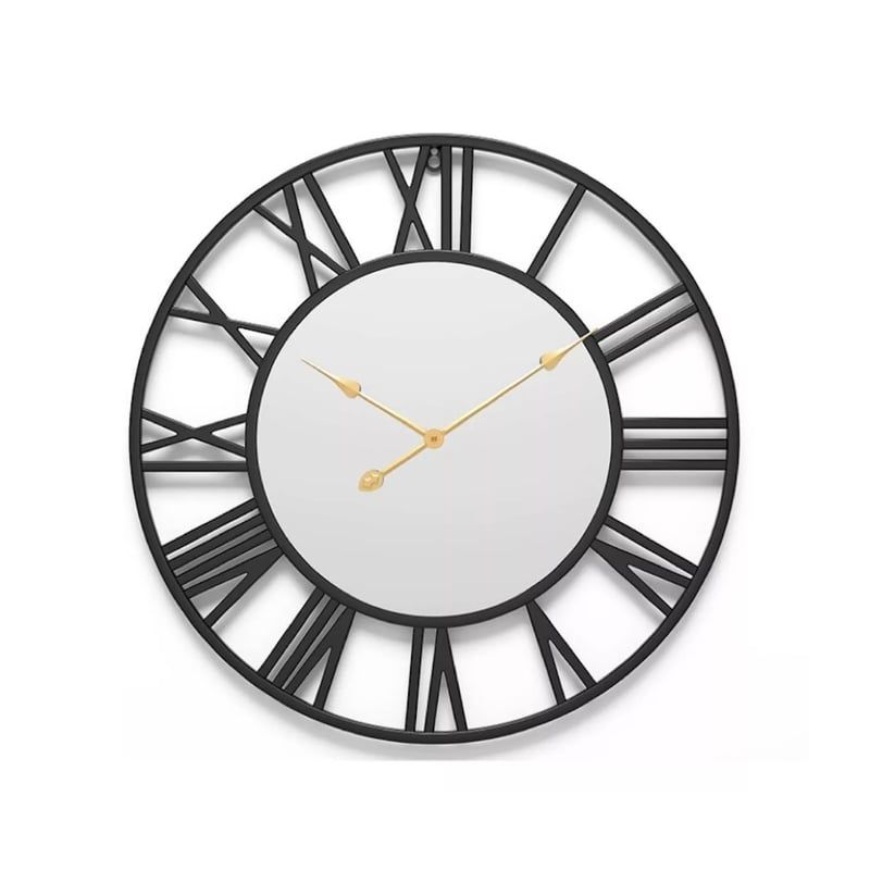 GENERICO - Salas De Relojes De Ferrocarril Con Espejos De Acero Redondo