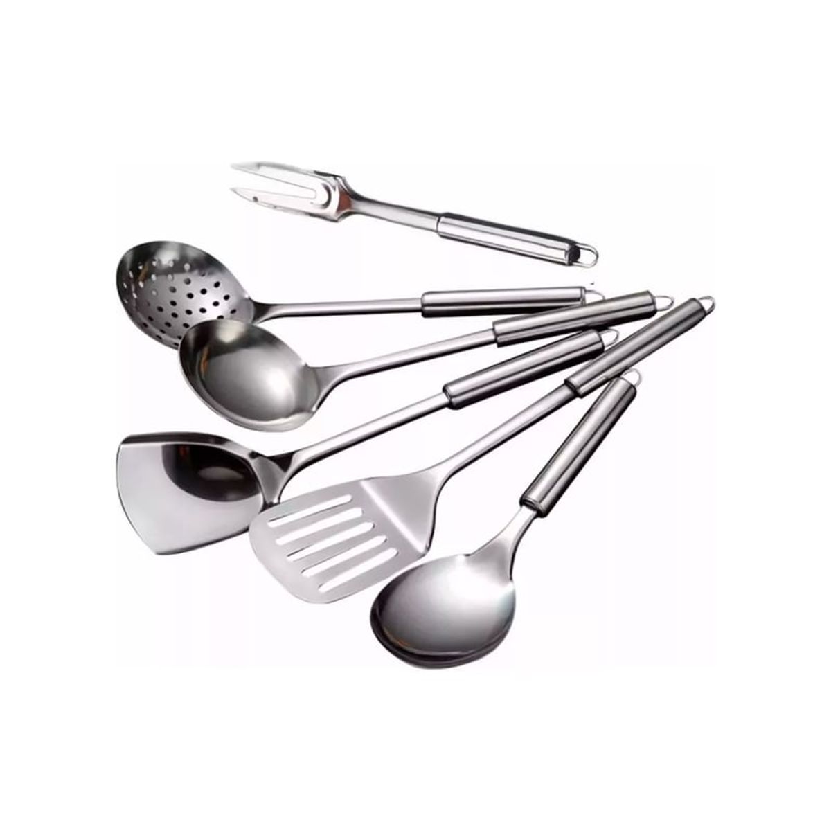 Set 6 Utensilios De Cocina Acero Inoxidable Premium - Cukin, marca GENERICO - Foto Principal