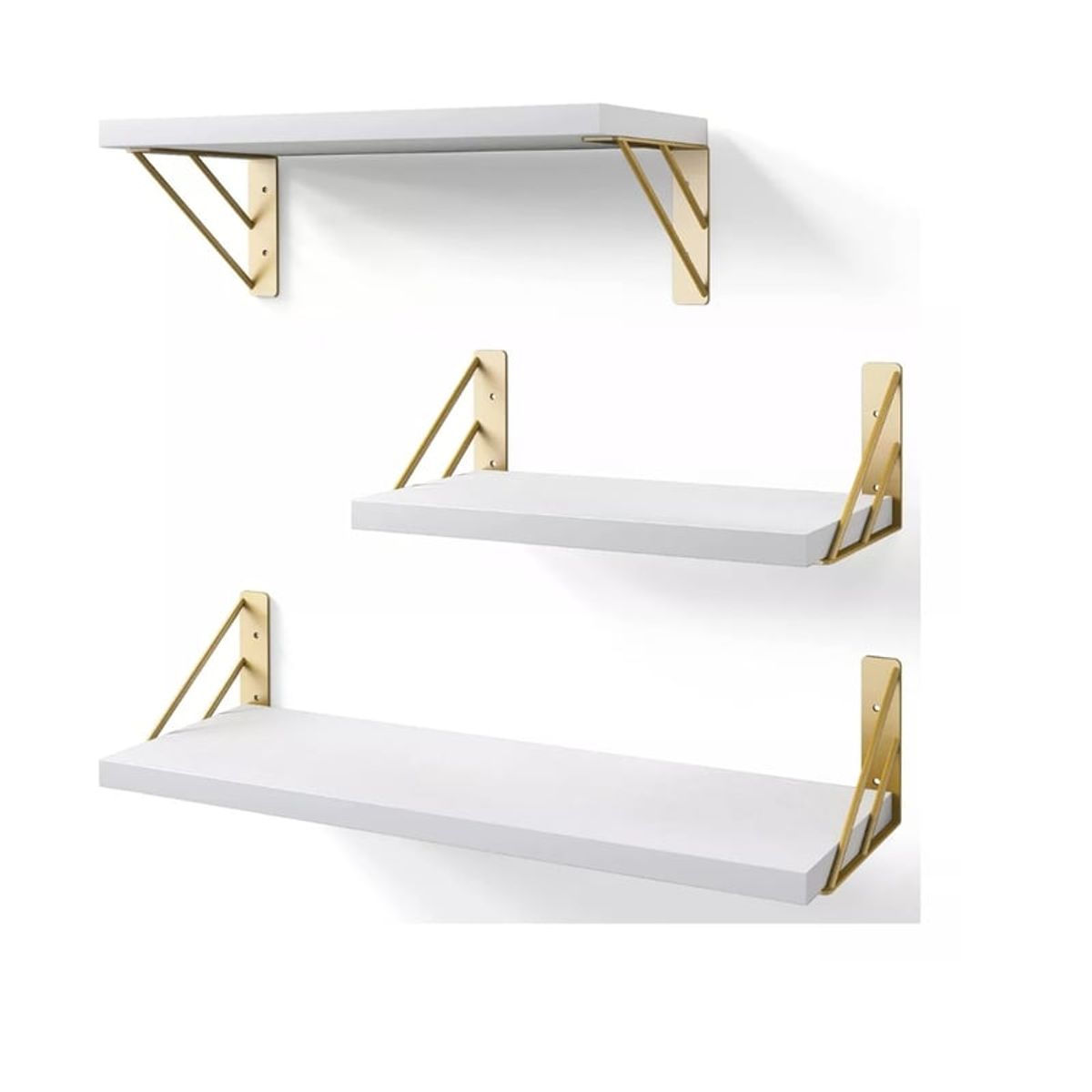 GENERICO - Repisas Flotantes De Madera Multipropósito Kit X3 Colores