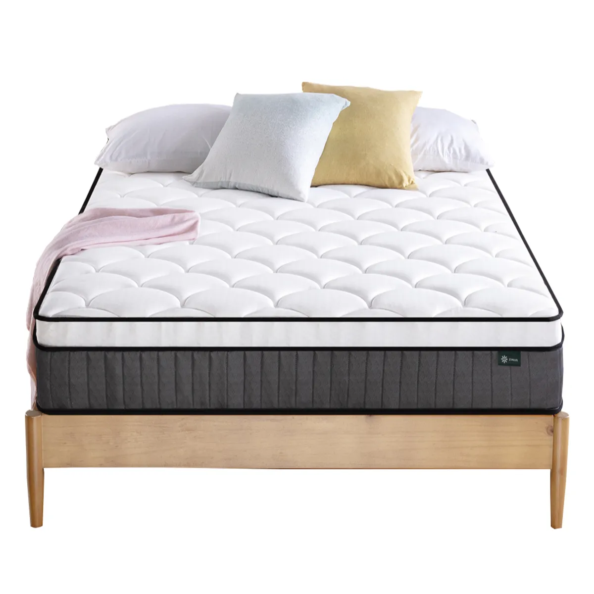 ZINUS - Colchón Zinus 2 Plazas 150x190x30cm Espuma y Resortes Pocket