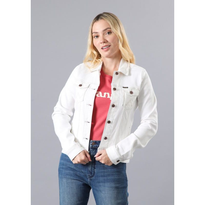WRANGLER - Chaqueta Slim Denim Authentic Jacket Blanco