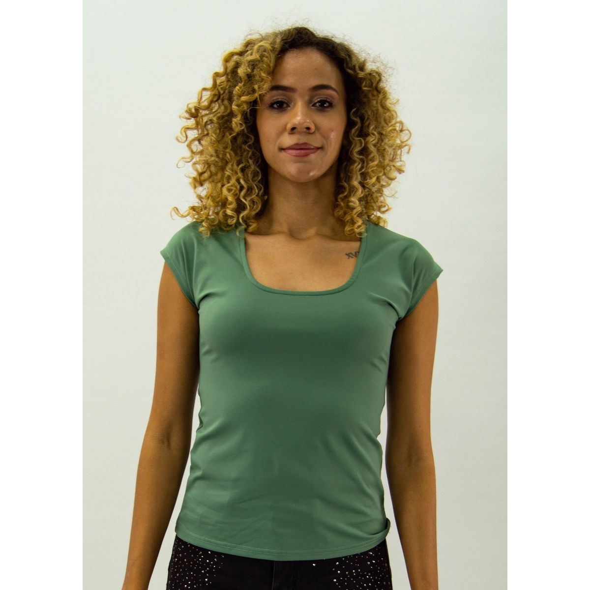 TENTATION - Polera Poliamida SM Verde Tentation