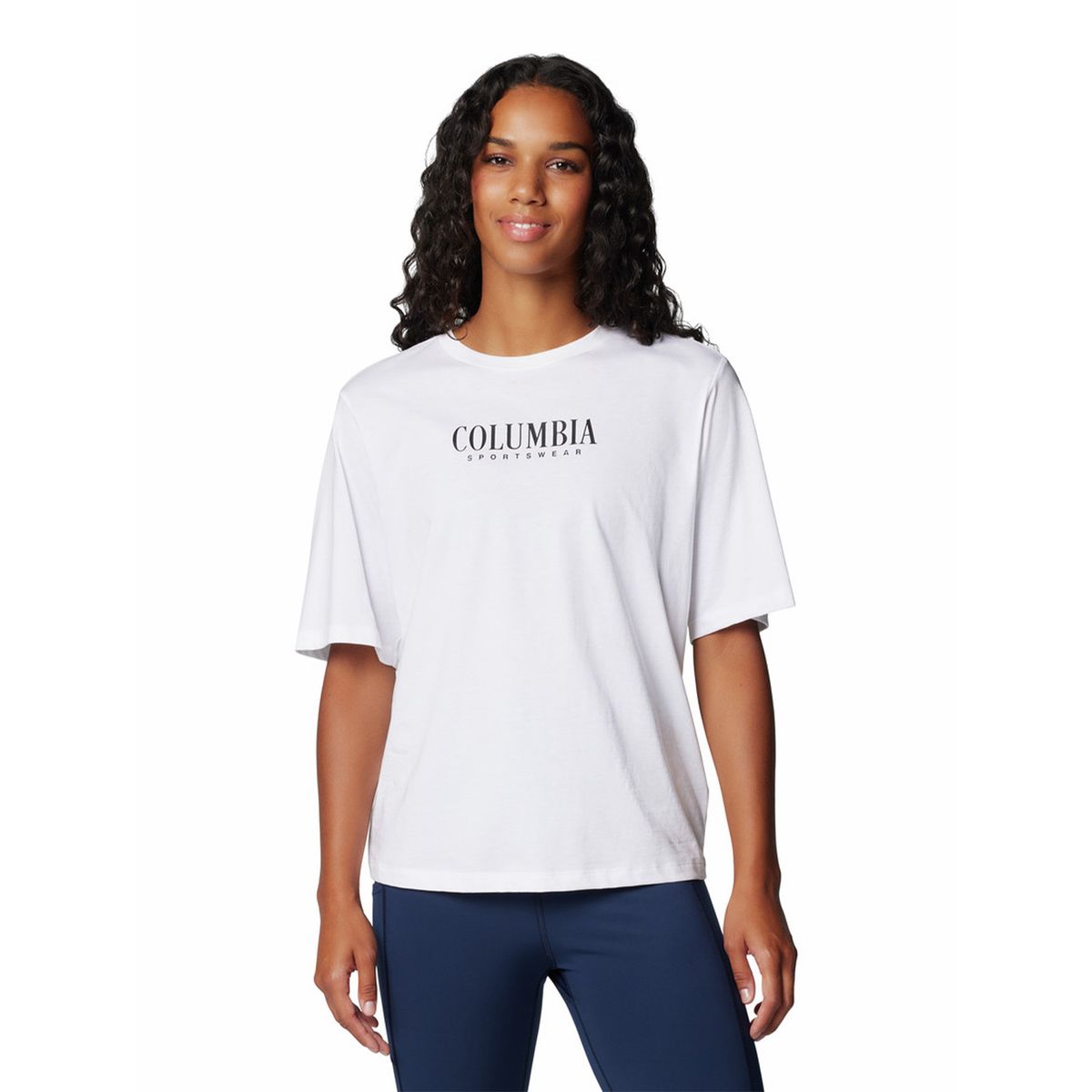 COLUMBIA - Polera Mujer North Cascades Relaxed Blanco COLUMBIA