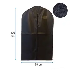 GENERICO - Pack x6 Cubre Traje Terno Negro 60x100cm Funda Ropa TNT Ecologico