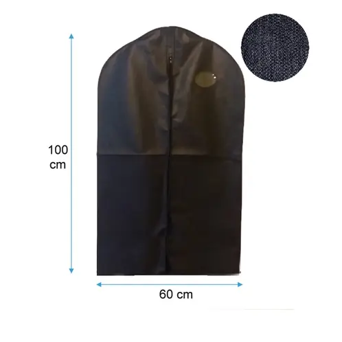 GENERICO - Pack x6 Cubre Traje Terno Negro 60x100cm Funda Ropa TNT Ecologico