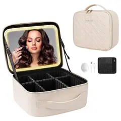 GENERICO - Cosmetiqueros Organizador Cosmeticos Maquillaje Con Espejo